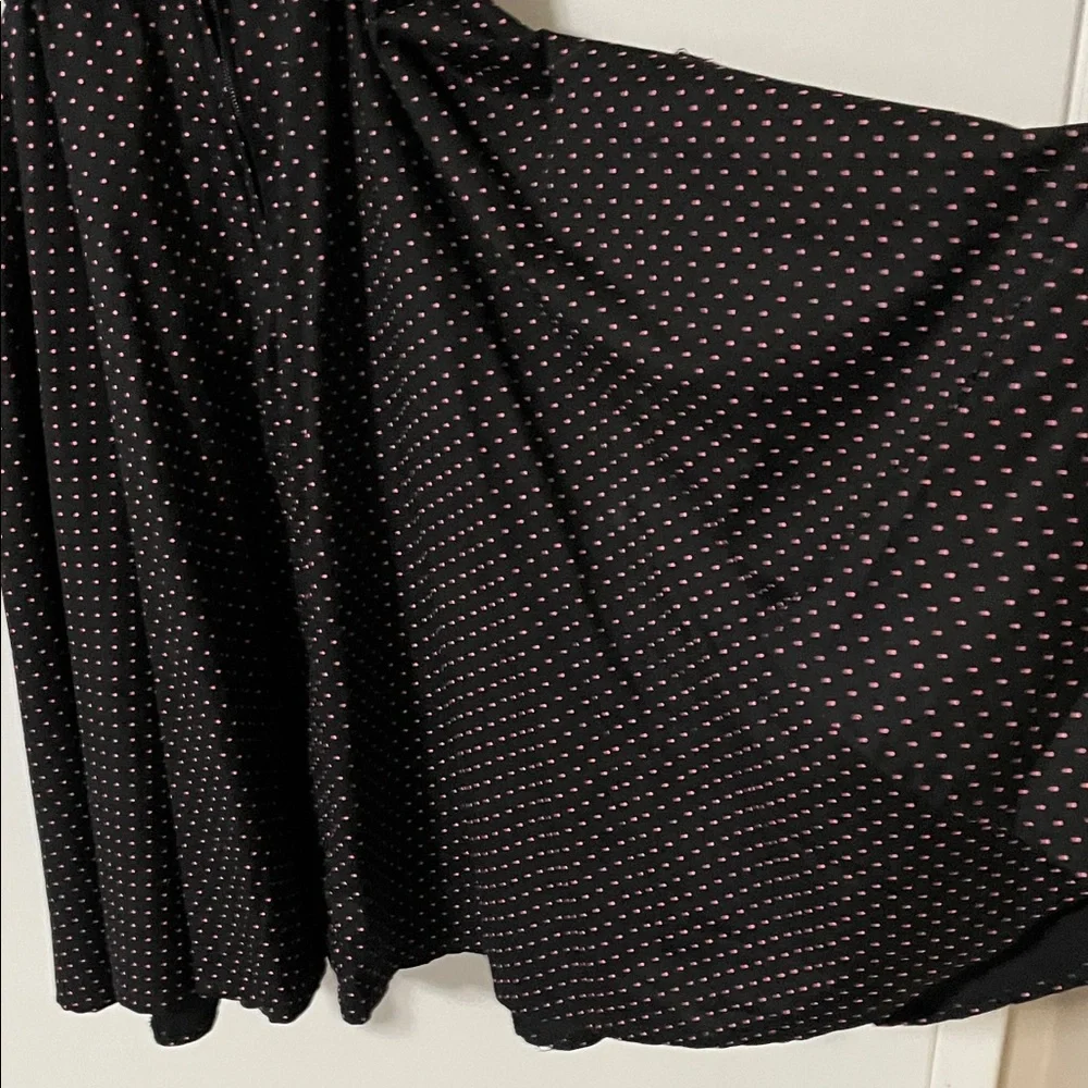 Hell Bunny Black with Pink Polka Dot Rockabilly Dress Size Small - Picture 10 of 13